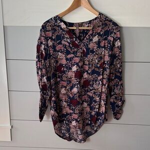 Stitch Fix Brains & Em Floral Print Women's Top medium